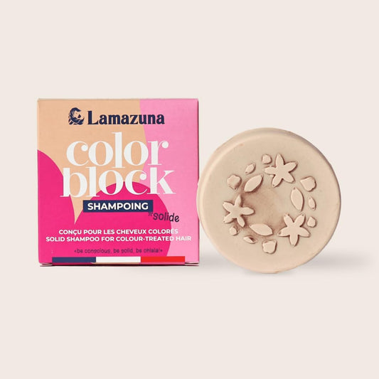 Lamazuna - Solid Shampoo - Sensitive Scalp - Peony Powder - Generous Foam - Zero Waste - Vegan - Made In France - Ideal For Travel - 70G