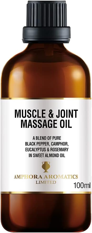 Amphora Aromatics Muscle and Joint Massage Oil 100ml - Glass : Amazon.co.uk: Health & Personal Care