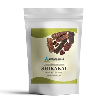 Herbal Hills Shikakai Powder (Acacia Concinna Powder) | 16 Oz (454 Gms) | Natural Hair Growth Cleanser & Conditioner