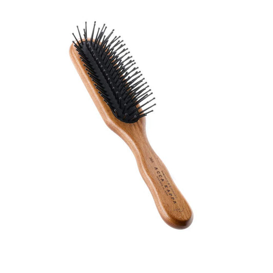Acca Kappa Classic Rectangular Brush ā Pom Pins With KotibĆ© Wood And Nylon Bristles