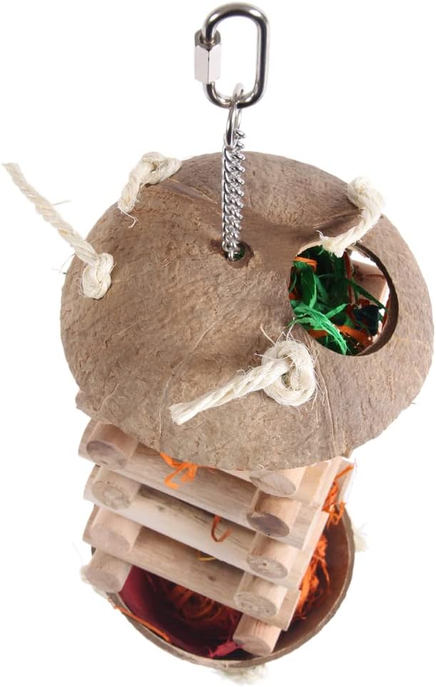Foraging Hut Parrot Toy - Large :Pet Supplies