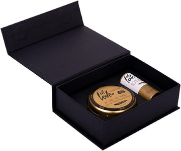 We Love The Planet - Golden Glow Gift Set - Contains Deodorant Tin & Lip Balm, Natural & Eco-Friendly Beauty Care