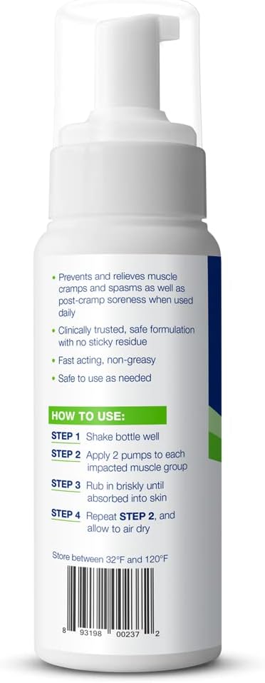 Theraworx Relief For Muscle Cramps Foam Fast-Acting Muscle Spasm, Leg Soreness And Foot Relief - 7.1 Oz - 1 Count