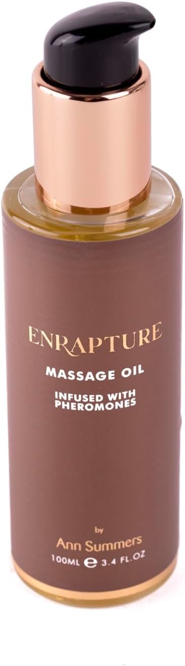 Ann Summers Enrapture Fragranced Massage Oil 100Ml, Rich And Musky Body Oil, Infused With Pheromones, Moisturing Formula