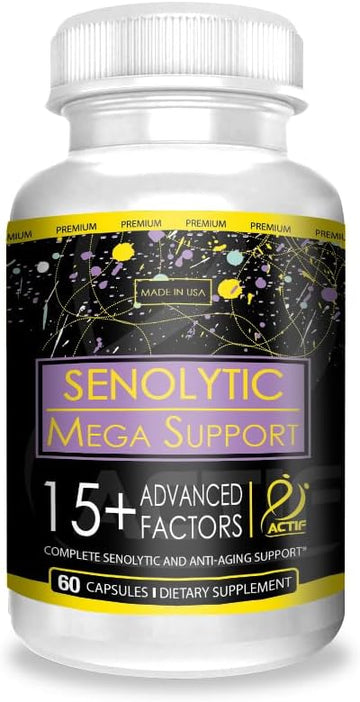 Actif Senolytic Support With 15+ Advanced Factors β Non-Gmo, Fast-Acting, Made In Usa, 60 Count