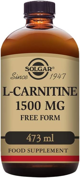 Solgar L-Carnitine 1500 Mg Liquid, 16 Oz. - Natural Lemon Flavor - Heart Health - Supports Energy, Metabolism, Exercise Endurance & Recovery - Non-Gmo, Vegan, Gluten & Dairy Free - About 31 Servings