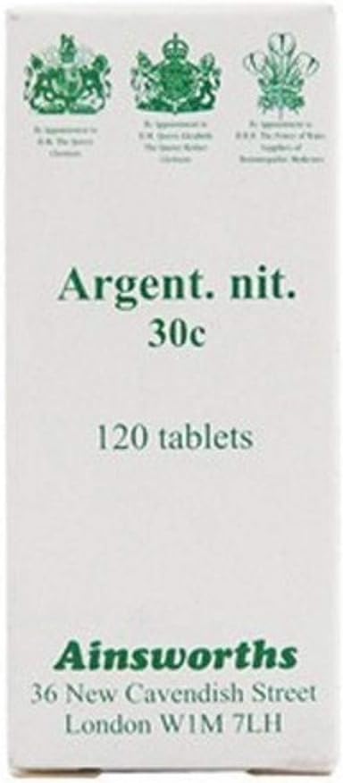 Ainsworths 30C Argent Nit Homoeopathic Remedy - Pack Of 120 Tablets