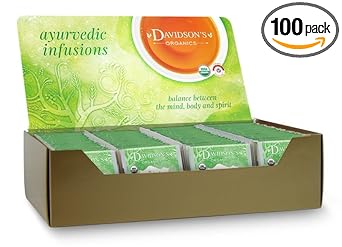 Davidson'S Organics, Ayurvedic Infusions, Detox, 100-Count Individually Wrapped Tea Bags