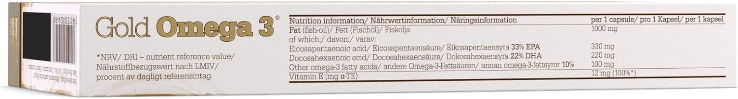 Olimp Gold Omega 3 - 60 Capsules - Omega 3 Fatty Acids : Health & Household