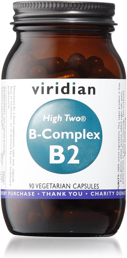 High Two® Vitamin B2 With B-Complex: 90 Veg Caps