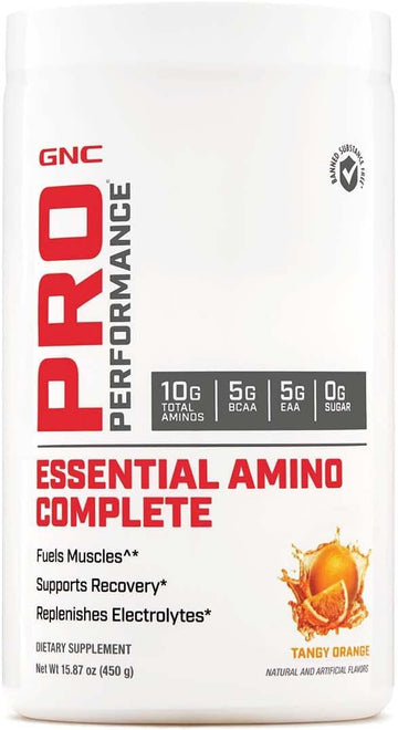 Gnc Pro Performance Essential Amino Complete, Tangy Orange, 30 Servings, Supports Muscle Recovery