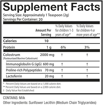 Sovereign Laboartories Infant & Toddler Colostrum-Ld (50G)