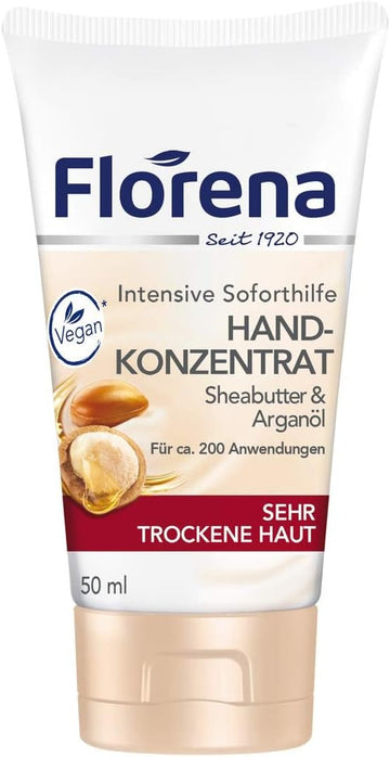 Florena Hand Concentrate With Shea Butter And Argan Oil Vegan, 50 Ml (Pack Of 1)