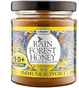Lifeplan Rainforest Active 10+ Honey & Lemon - 227g Valdivian Rainforest Honey Blended with Lemon & Vitamin D for Immune Support. Vegetarian, Free from pesticides (1 Pack) : Amazon.co.uk: Health & Personal Care