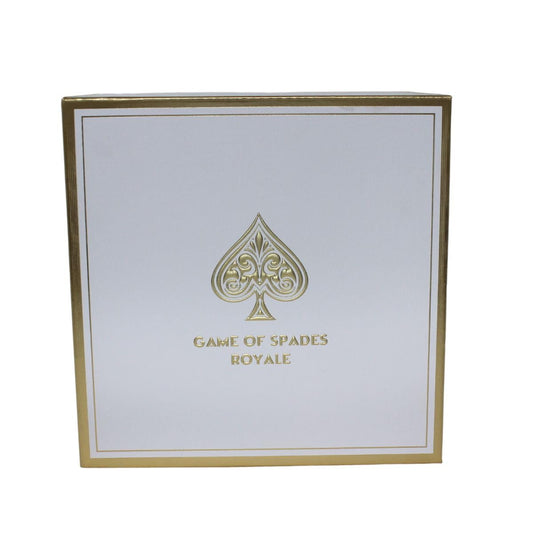 Jo Milano Game Of Spades Royale 4-Piece Gift Set Unisex, (3.4 Oz Parfum Spray + 6.8 Oz Body Cleanser + 6.8 Oz Body Cream + 0.27 Oz Refillable Atomizer)