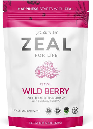 Zurvita- Zeal For Life- 30-Day Wellness Bag- Wild Berry (Classic)- 420