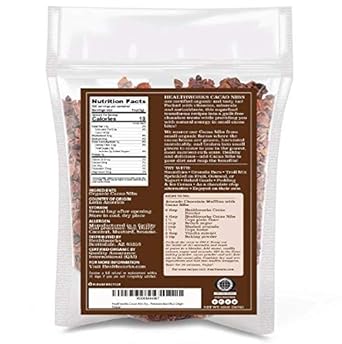 Healthworks Cacao Nibs Raw Organic (32 Ounces / 2 Pound) | Criollo Bean | Unsweetened Chocolate Substitute | Certified Organic | Keto, Vegan & Non-Gmo | Antioxidant