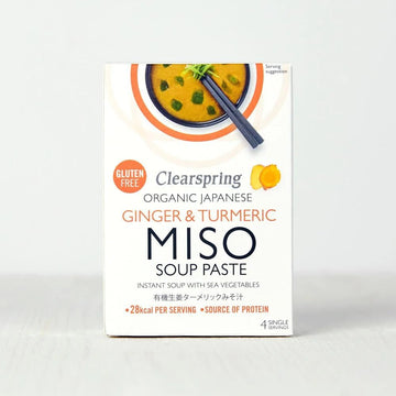 Clearspring Organic Instant Miso Soup Paste (Ginger & Turmeric)