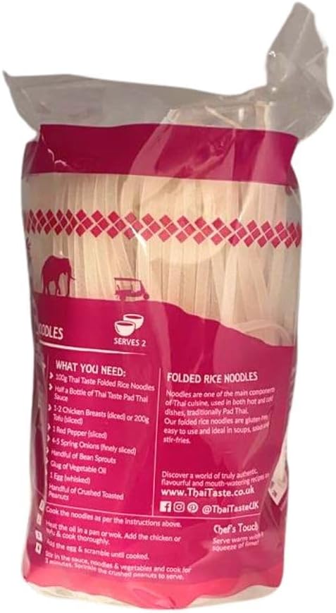 Thai Taste Folded Rice Noodles, 200 G