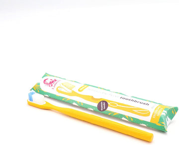Lamazuna Medium Toothbrush Yellow