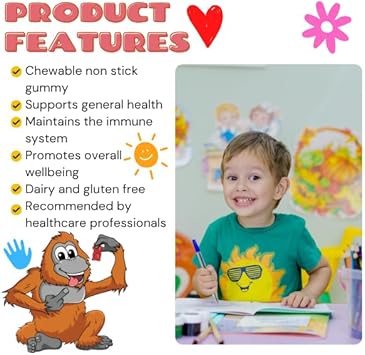 Sunvit-Pro Multivitamin Gummies 3-12 - Berry Flavor Vitamins | Kids Chewable Multivitamins | 60 Daily Gummies Includes Vitamin-A, Vitamin-C, B6, B12, B5, Niacin, Iodine, Zinc & Biotin