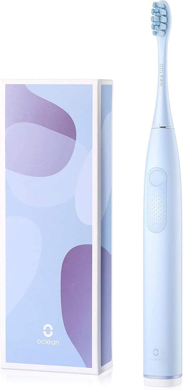 Oclean F1, Sonic Electric Toothbrush, 5 Modes With Whitening, Dupont Brush Head Bristles, 2 Min Timer And 30S Reminder, Ipx7 –Light Blue