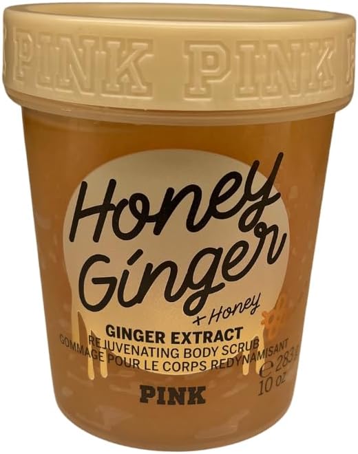 Victoria'S Secret Honey And Ginger 2 Pack Body Lotion 450Ml Body Scrub 300Ml