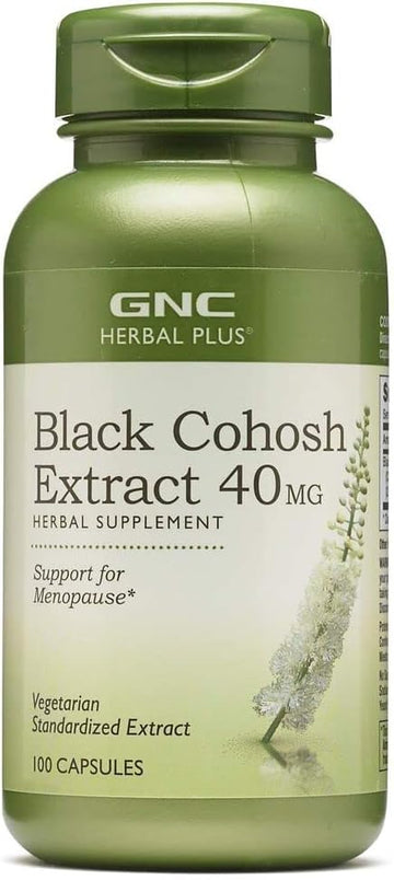 Gnc Herbal Plus Black Cohosh Extract 40Mg - 100 Capsules (100 Servings)