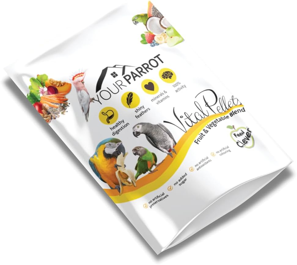 Your Parrot Vital Pellets Fruit and Vegetable Blend Complete Parrot Food 900g :Pet Supplies