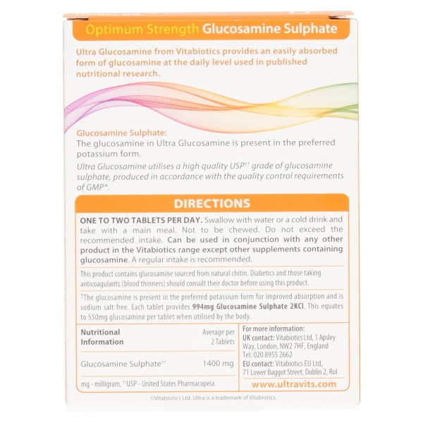 Vitabiotics Ultra Glucosamine 700Mg X 60