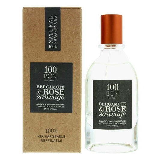 100 Bon Bergamote & Rose Sauvage Refillable Edp 50Ml