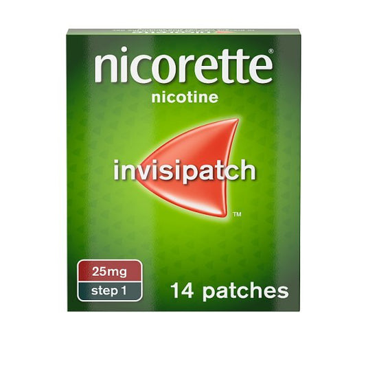 Nicorette Invisi 25Mg Step 1 Nicotine Patches, 14 Count – Stop Smoking Aid