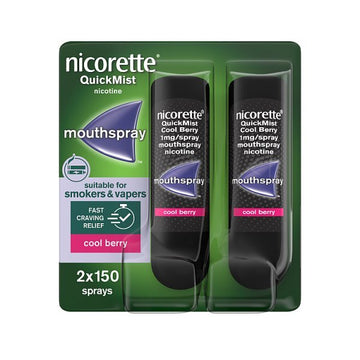 Nicorette® Quickmist Berry 1Mg Mouthspray Duo (Stop Smoking)