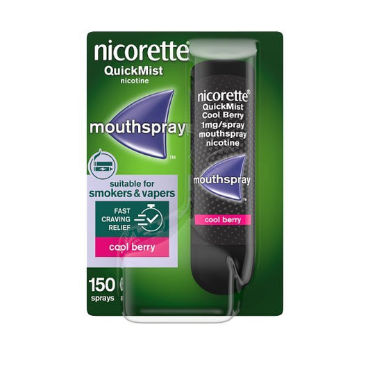 NicoretteĀ® Quickmist Berry 1Mg Mouthspray (Stop Smoking)