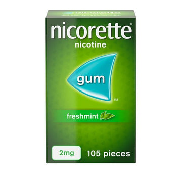 Nicorette Freshmint Nicotine Gum 2Mg – Stop Smoking Aid, 105 Count