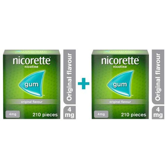 Nicorette 8 Week Bundle: 2 X Nicorette Original 4Mg Gum 210 Pieces