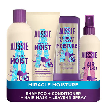 Aussie Miracle Moisture Bundle With Leave In Treatment