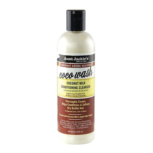 Aunt Jackie'S Coco Wash Coconut Milk Conditioning Cleanser 355Ml