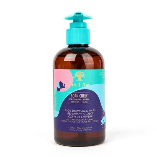 As I Am Born Curly Aloe Shampoo & Wash - 8Oz