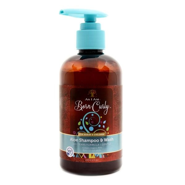 As I Am Born Curly Aloe Shampoo & Wash - 8Oz