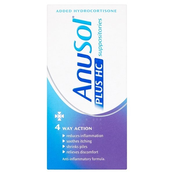 Anusol Plus Hc Piles And Haemorrhoid 12 Suppositories