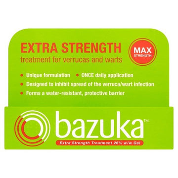 Bazuka Extra Strength Treatment Gel For Verruca & Wart 6G