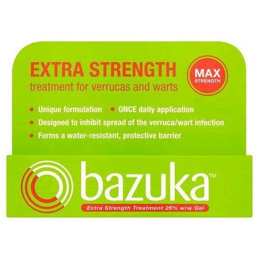 Bazuka Extra Strength Treatment Gel For Verruca & Wart 6G