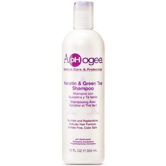 Aphogee Keratin & Green Tea Shampoo - 12Oz