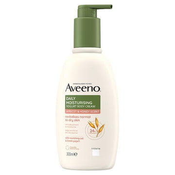 Aveeno Daily Moisturising Yogurt Body Cream Apricot 300Ml