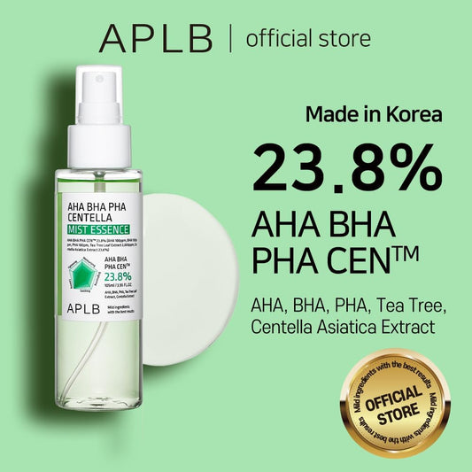 Aplb Aha Bha Pha Centella Mist Essence | Aha Bha Pha Cen⢠23.8% 3.55 Fl.Oz/Korean Skincare, Exfoliant, Replenishing Moisture, Revitalize For Gentle And Improve Skin Texture