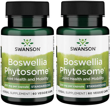 Swanson Standardized Boswellia Phytosome 300 Milligrams 60 Veg Capsules (2 Pack)
