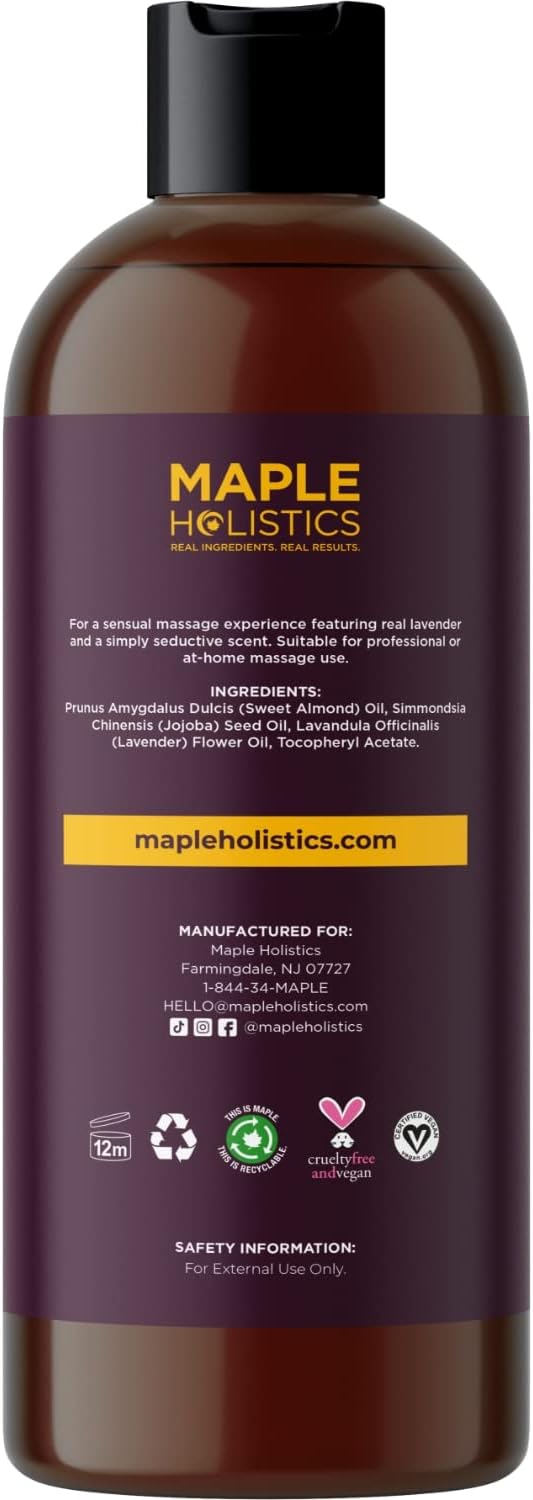 Aromatherapy Sensual Massage Oil For Couples - Relaxing Full Body Mass