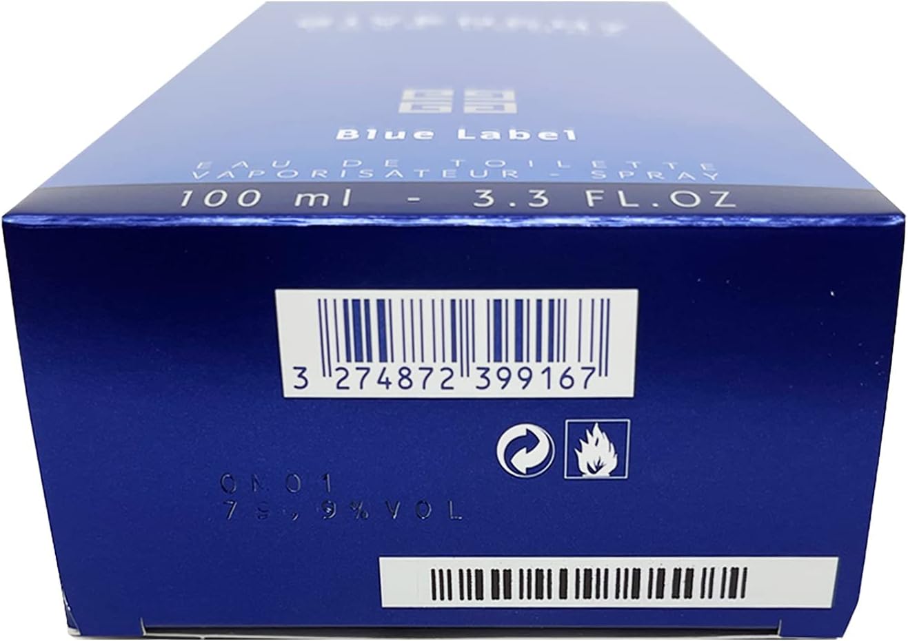 Givenchy Blue Label Eau De Toilette Spray For Men - 3.3 Oz / 100 Ml