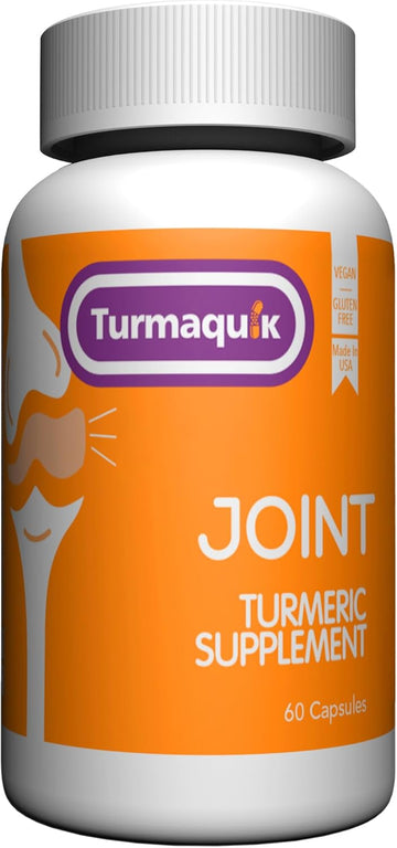 Turmeric Curcumin Joint Support Supplement 60 Capsules - 550Mg Meriva Turmeric Capsules For Joint Support, Extract Of Bioperine Black Pepper, Boswellia, Chamomile, Ginger, Calcium - 30 Day Of Supply